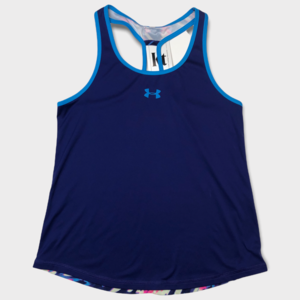 Under Armour Heat Gear Navy Blue Racerback Top Size Youth Large